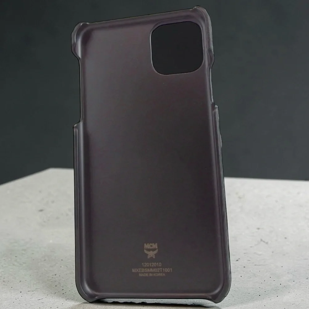 MCM Visettos iPhone 11 Phone Leather Case with Strap😍
